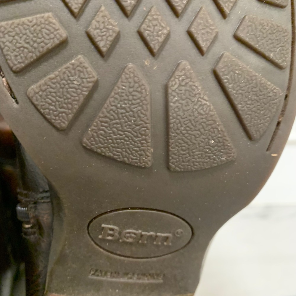 Born‎ Gibb Tall Riding Boots Brown Distressed Leather Womens 7.5 F56716 - Picture 10 of 11
